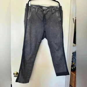Black Torrid Pull On Jeans with Drawstring and Side Detail